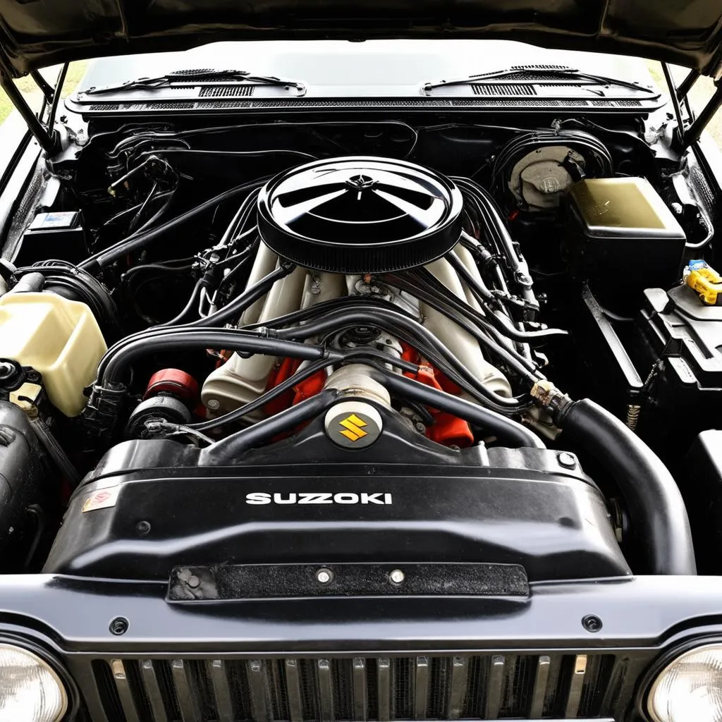 Suzuki Samurai engine bay